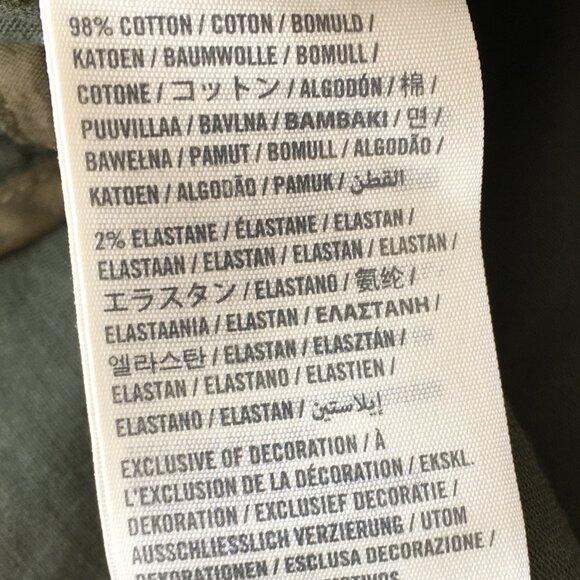 A&F ABERCROMBIE & FITCH Green Hooded Denim Feel Logo Hardware Jacket - Picture 3 of 14